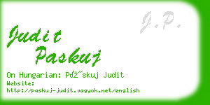 judit paskuj business card